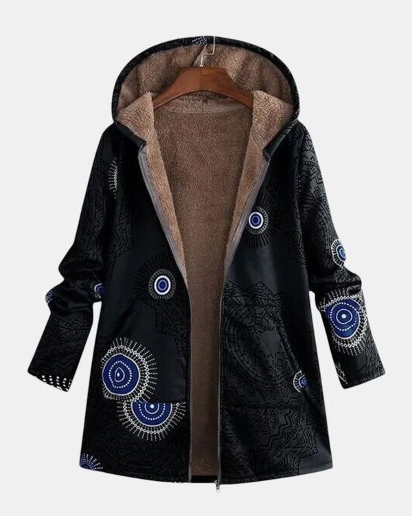 Henriette | Sherpa-Jacke mit ethnisches Muster