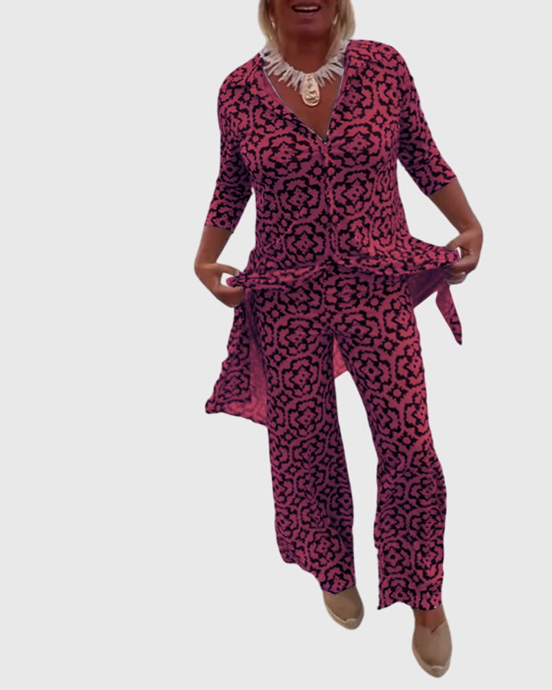 Jojanneke | Elegantes Vintage-Zweiteiliges Set