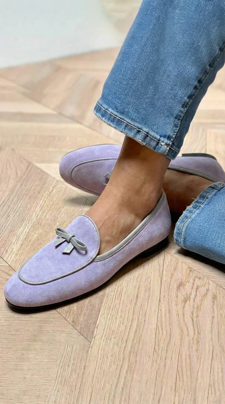 Geneviève - Elegante Platte Schuhe mit Schleife