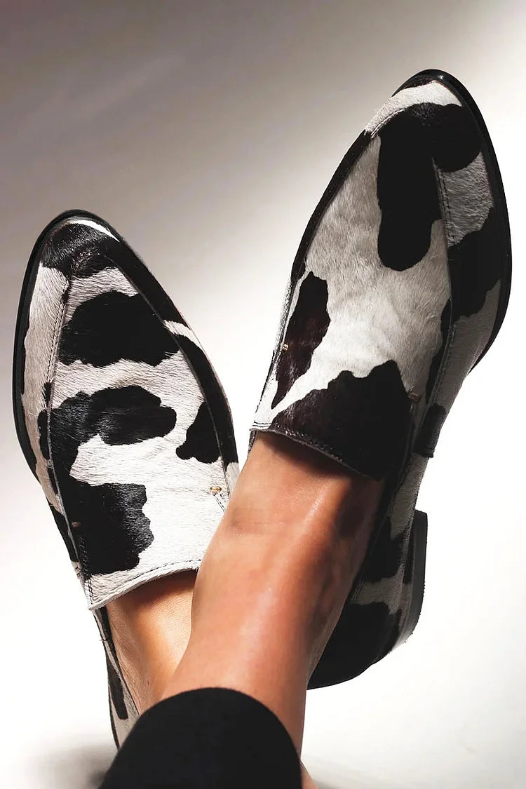 Becca - Vachtprint Schuhe