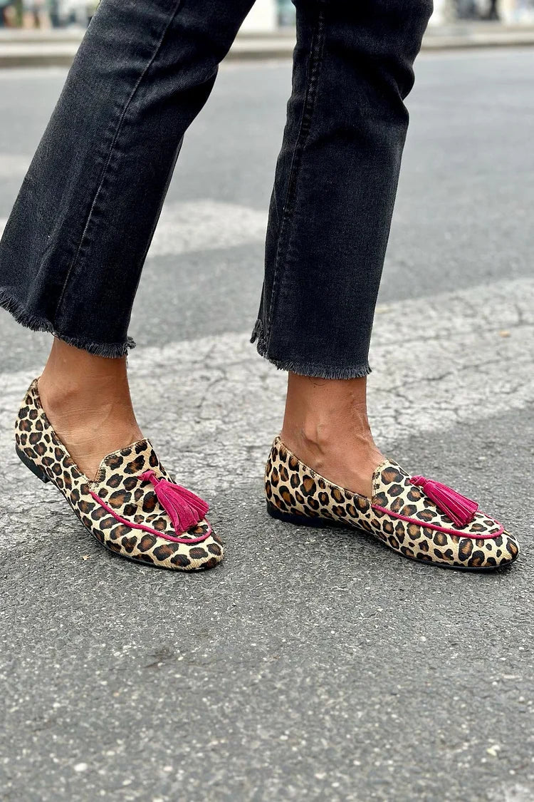 Rihanna - Leopardenprint Mokassins