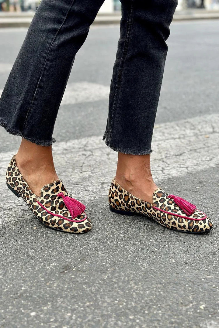 Rihanna - Leopardenprint Mokassins