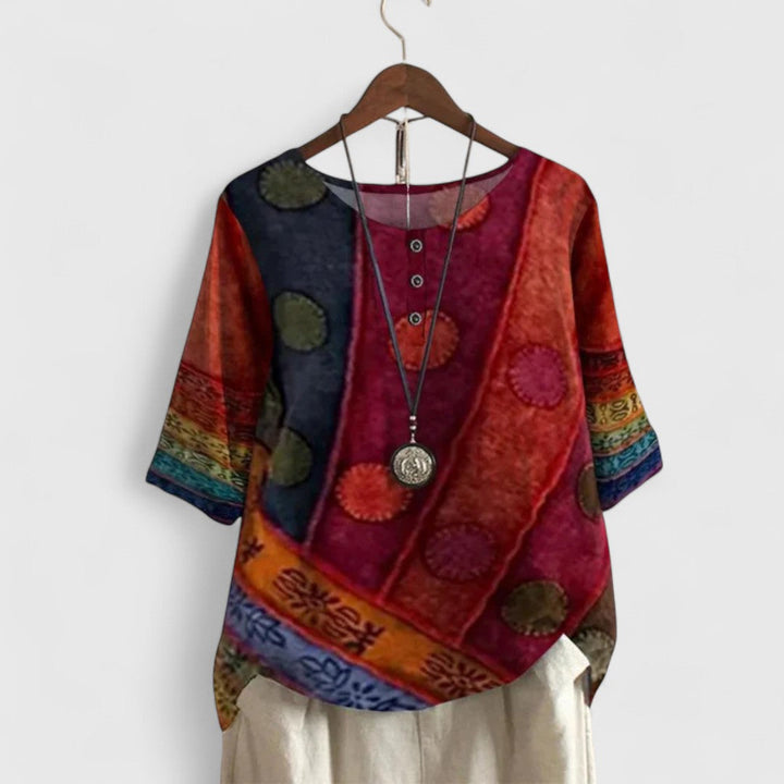 Carine | Elegantes Boho-Top