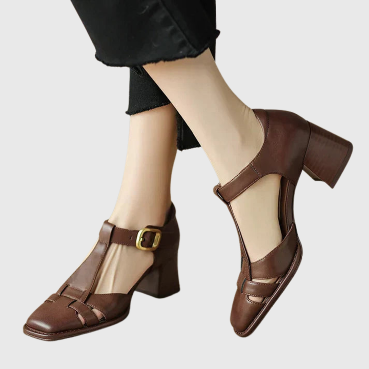 Famke | Sandalen mit quadratischer Zehenpartie
