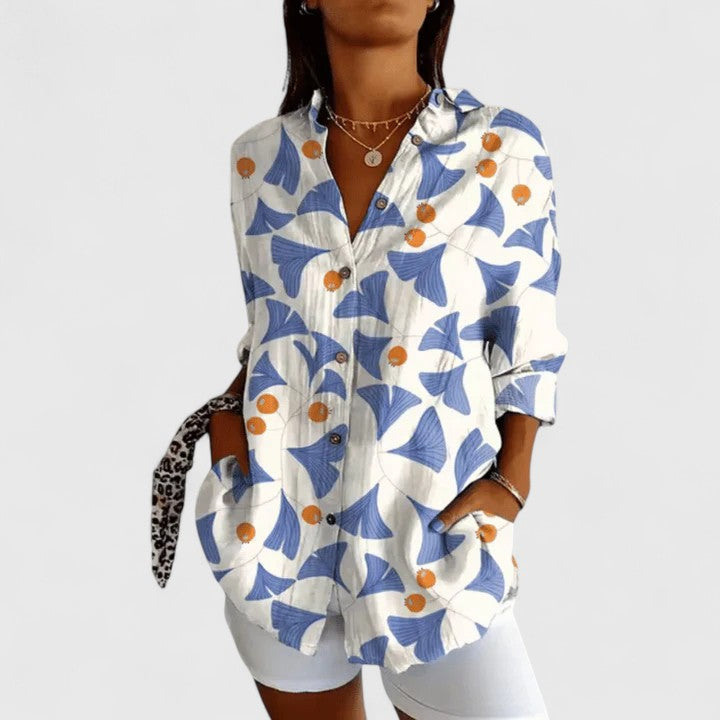 Rebecca | Elegante Bluse mit Blumenmuster