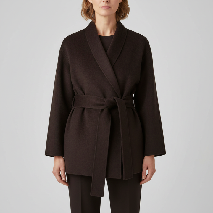 Gisela | Geschichtete Jacke mit Gürtel