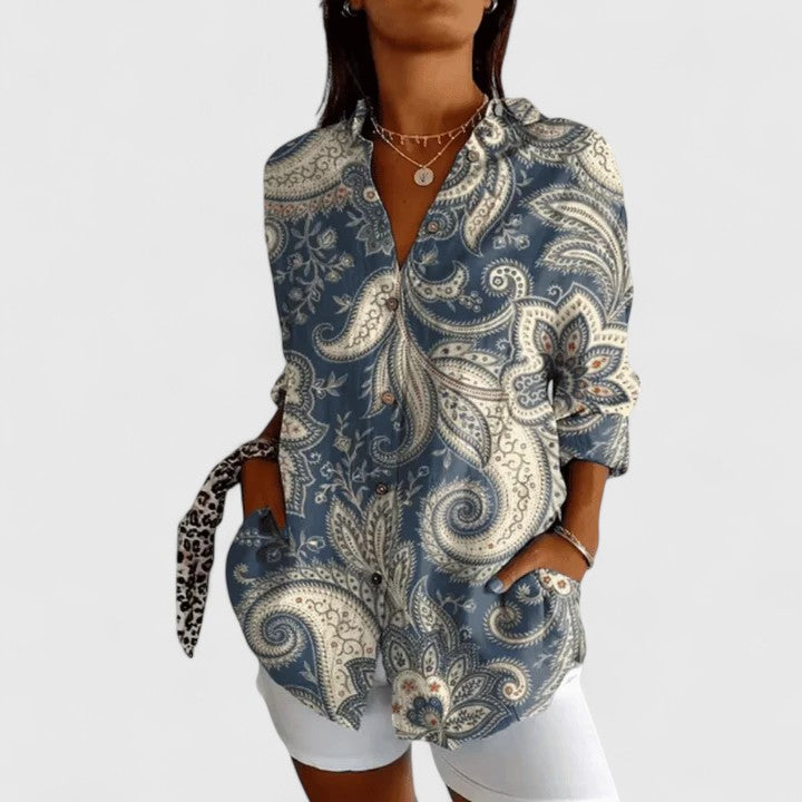 Rebecca | Elegante Bluse mit Blumenmuster