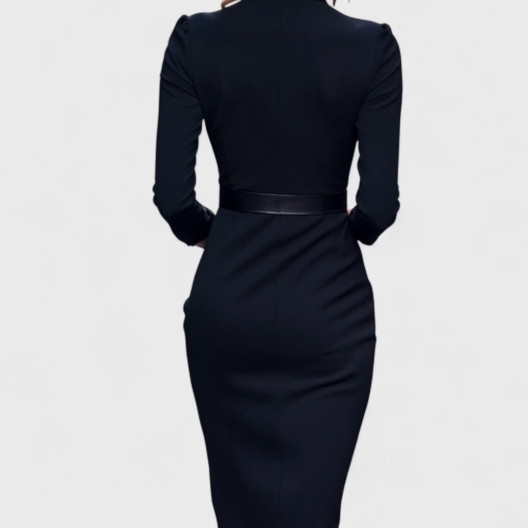 Loes | Das Maxi Power Kleid mit Gürtel