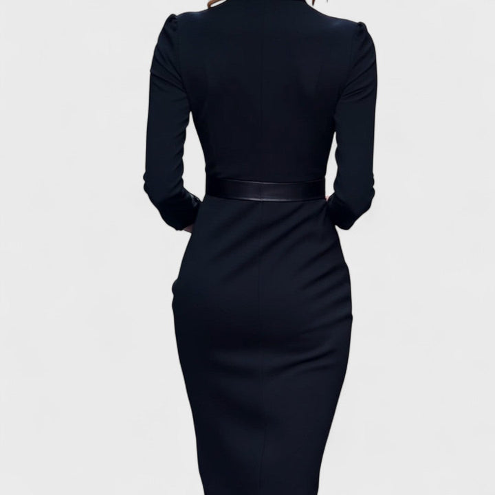 Loes | Das Maxi Power Kleid mit Gürtel