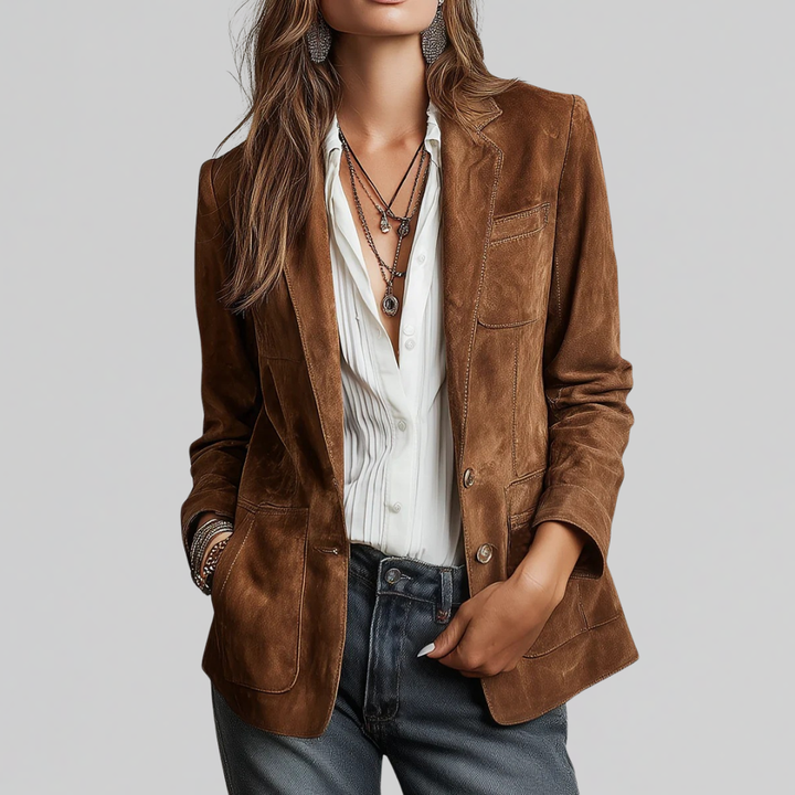 Boden | Blazer aus weichem Wildleder