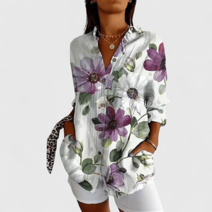 Rebecca | Elegante Bluse mit Blumenmuster