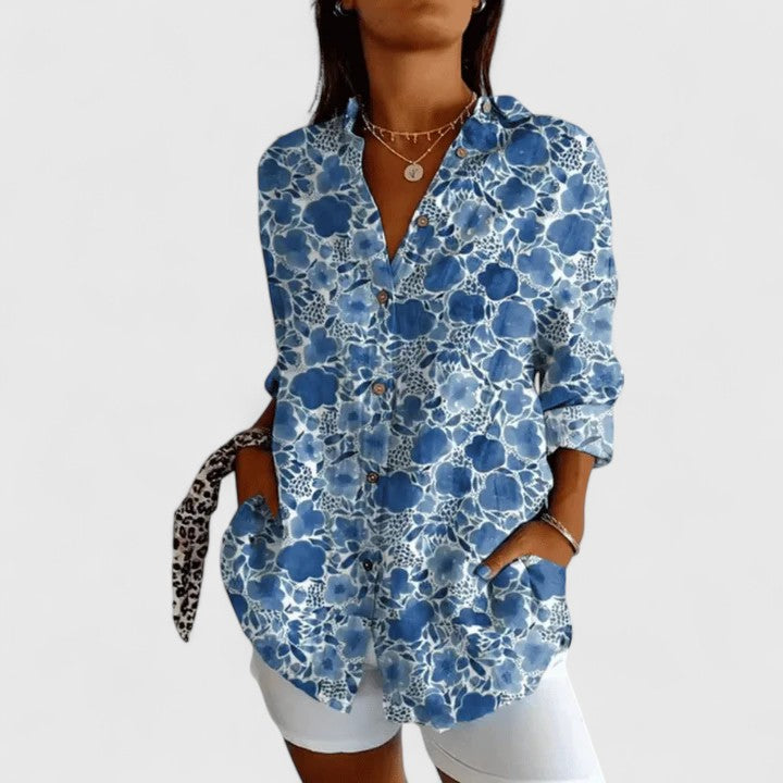 Rebecca | Elegante Bluse mit Blumenmuster