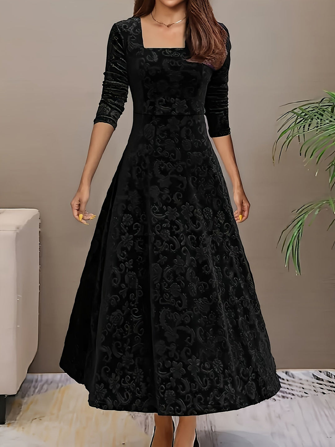 Isa | Maxikleid Elegante mit Muster