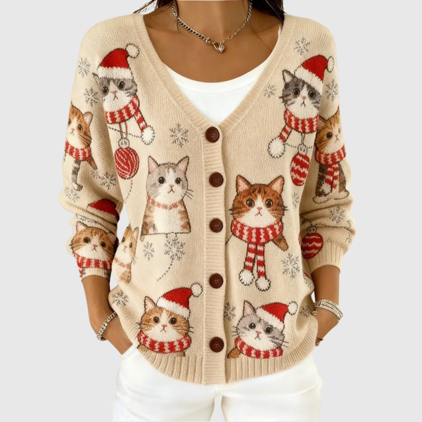 Hanne | Bequeme geknöpfte Strickjacke