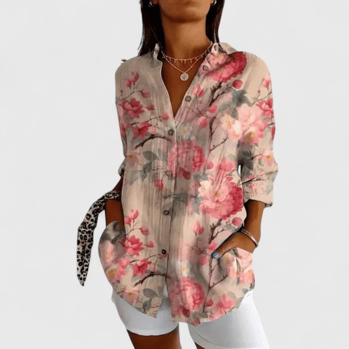 Rebecca | Elegante Bluse mit Blumenmuster