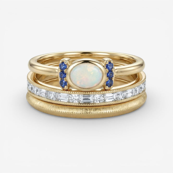Oprah - Vintage Goldring-Set