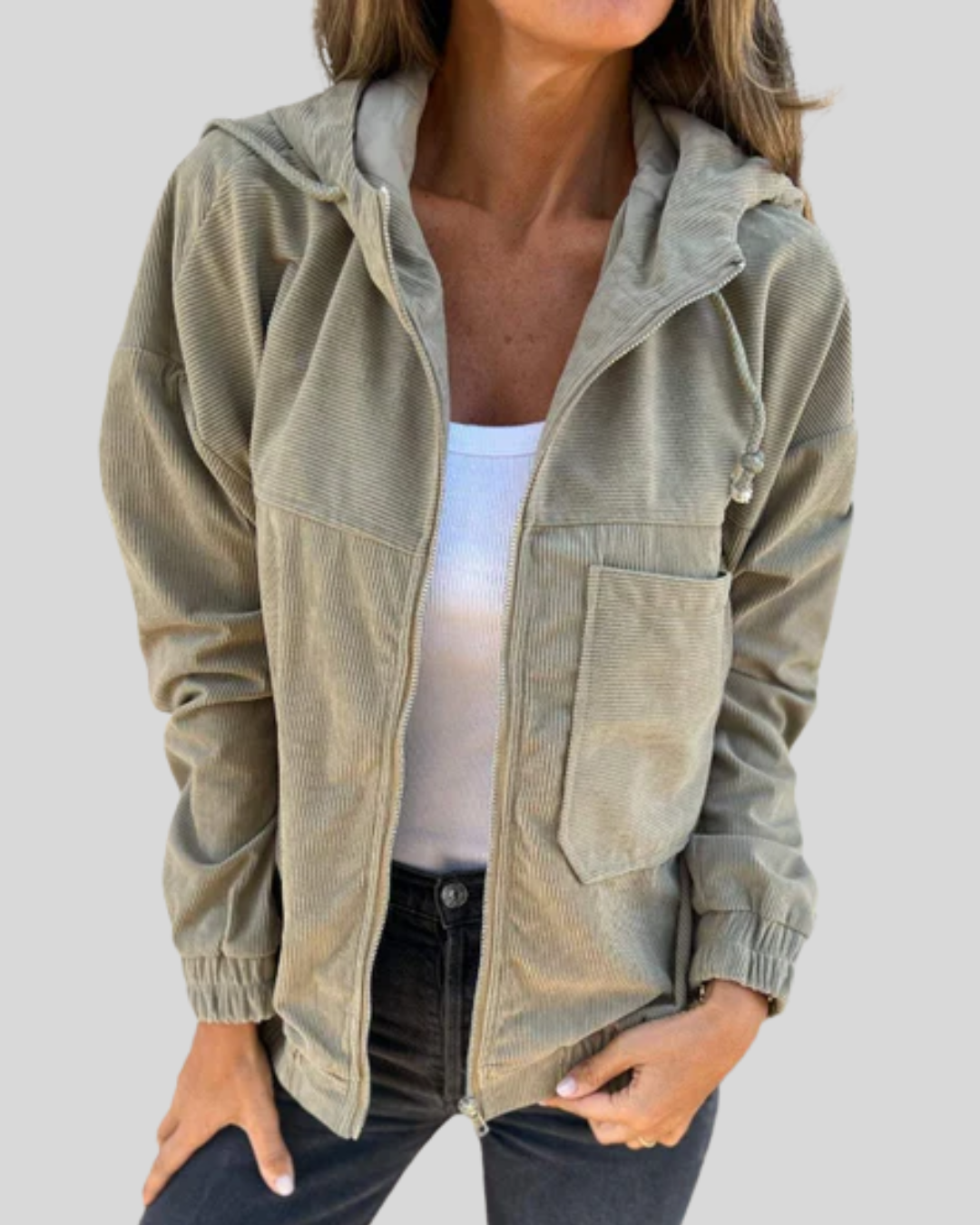 Zoë | Weiche Reißverschlussjacke