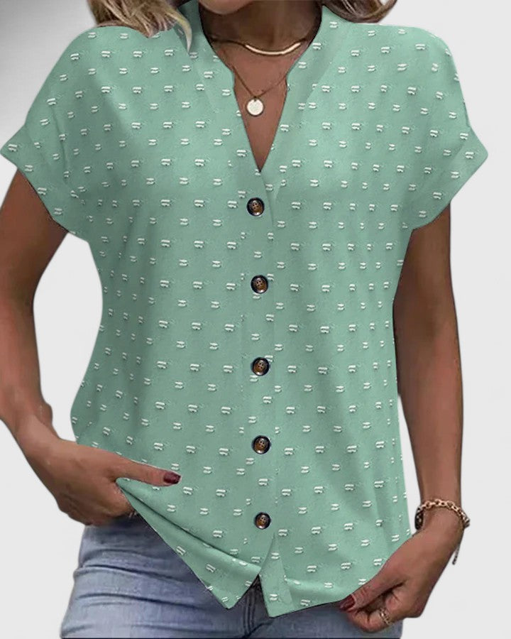 Rebecca | Bequeme V-Ausschnitt Bluse