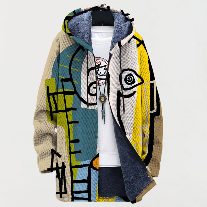 Elke | Jacke mit abstraktem Muster
