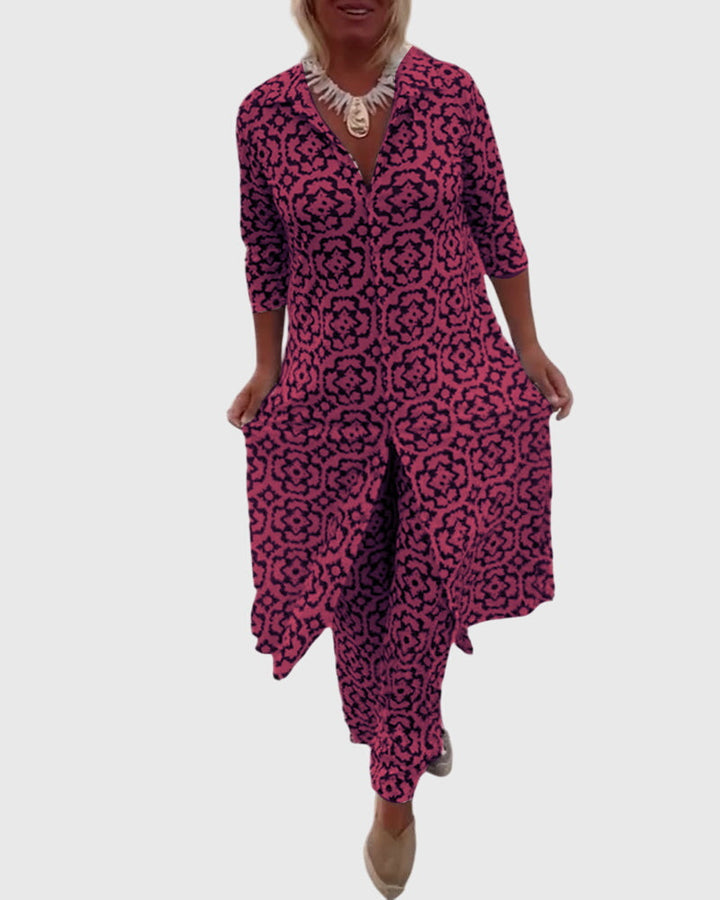 Jojanneke | Elegantes Vintage-Zweiteiliges Set