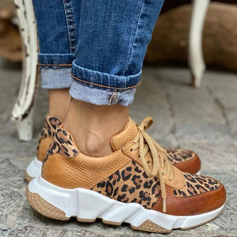 Inge | Bequeme Leoparden Sneakers