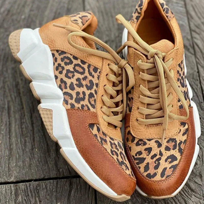 Inge | Bequeme Leoparden Sneakers