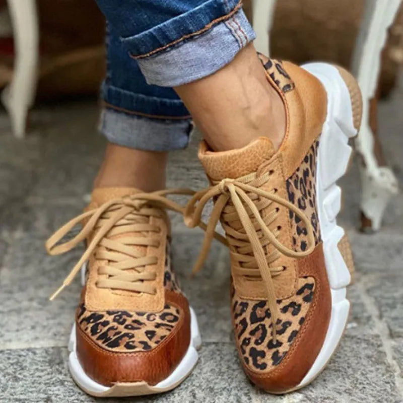 Inge | Bequeme Leoparden Sneakers
