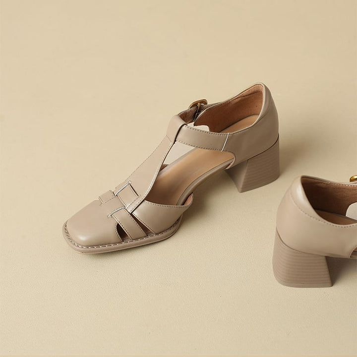 Famke | Sandalen mit quadratischer Zehenpartie