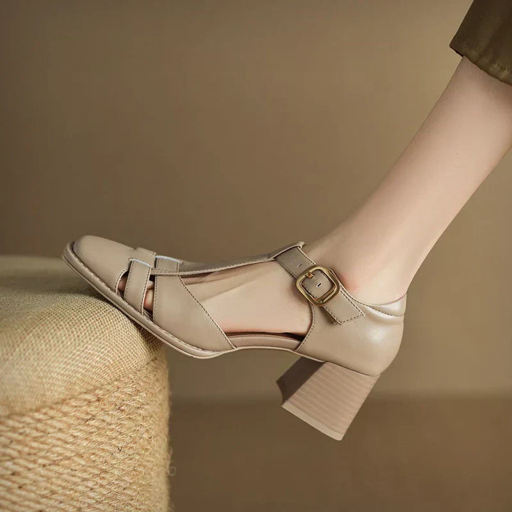 Famke | Sandalen mit quadratischer Zehenpartie