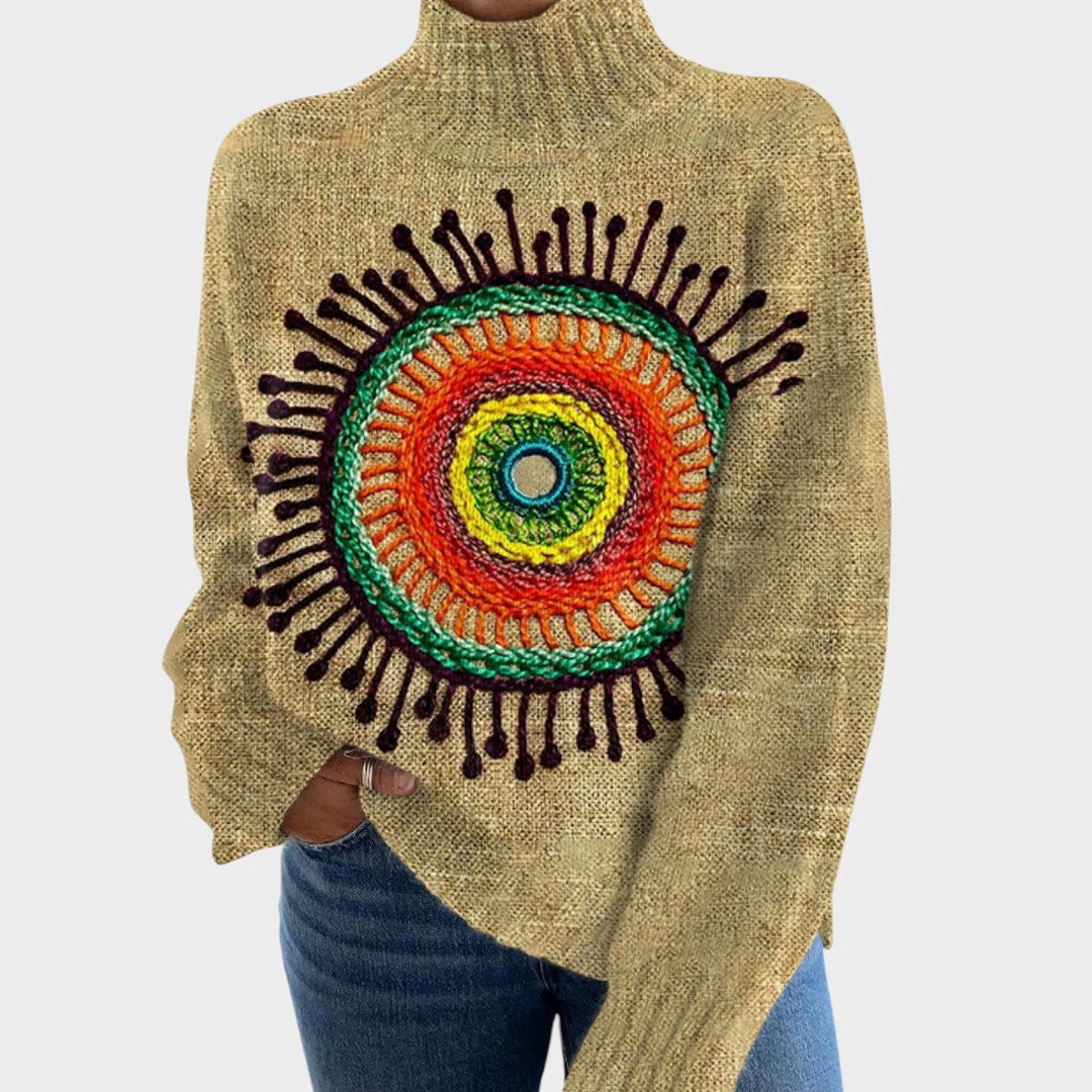 Teresa - Künstlerischer Strickpullover