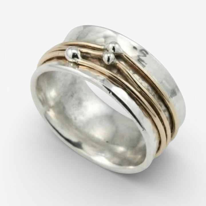 Shine - Vintage Silberring Goldlager