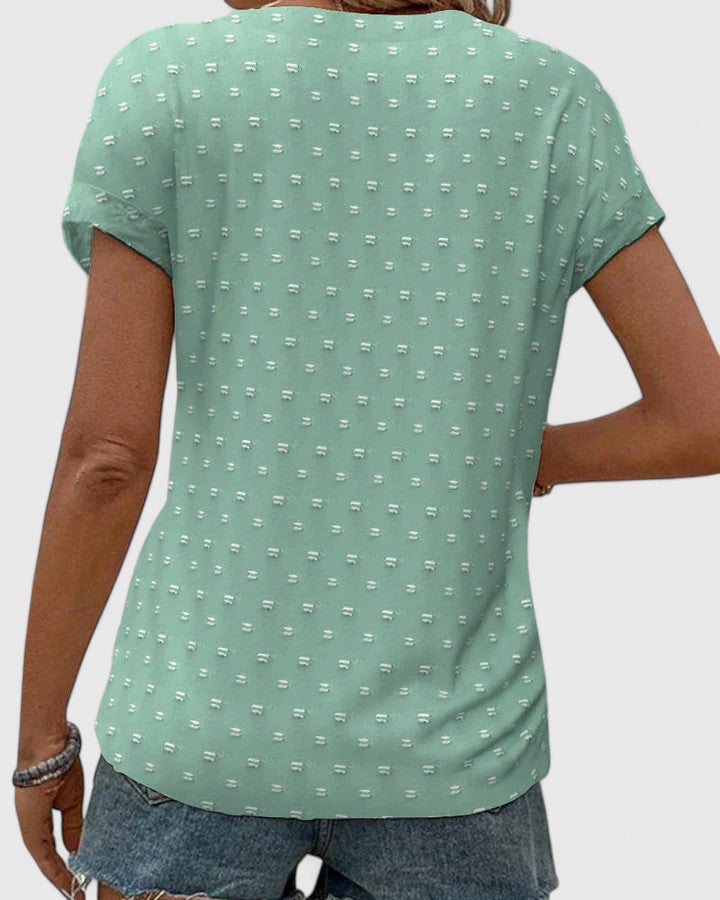 Rebecca | Bequeme V-Ausschnitt Bluse