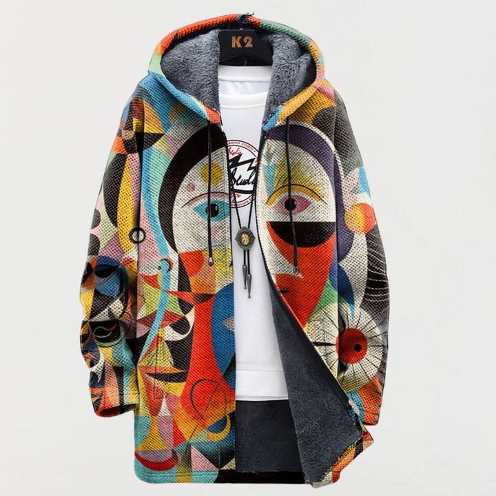 Elke | Jacke mit abstraktem Muster