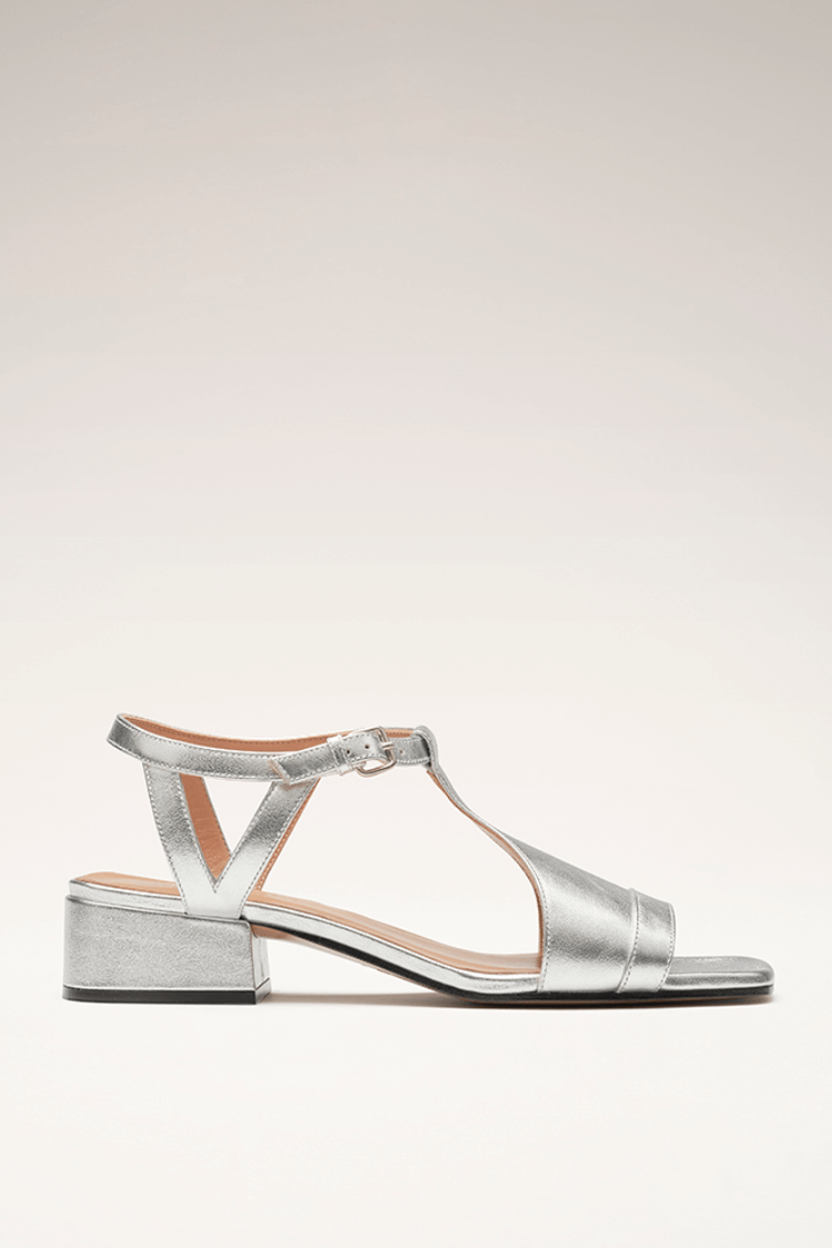 Serena | Silberne Sommerschuhe