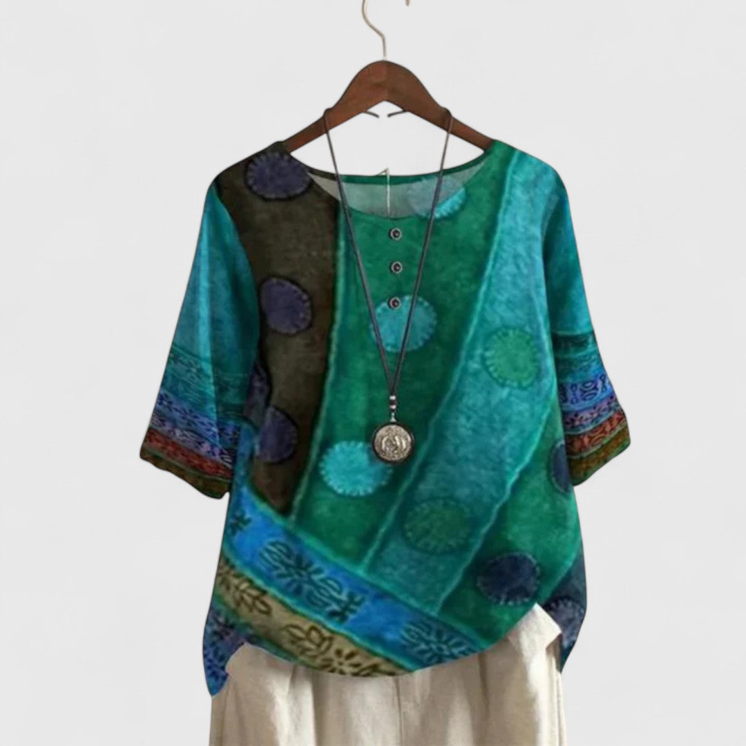 Carine | Elegantes Boho-Top