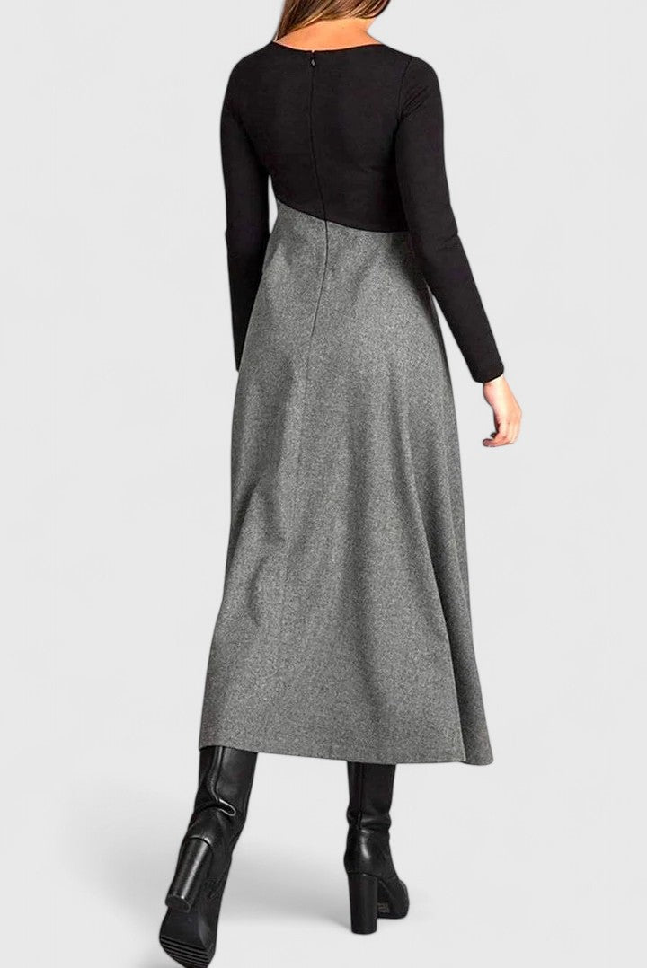 Monique | Elegantes Maxi-Kleid mit langen Ärmeln