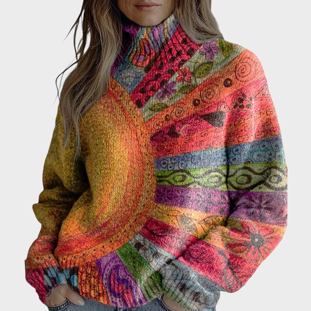 Daniela - Künstlerischer Strickpullover