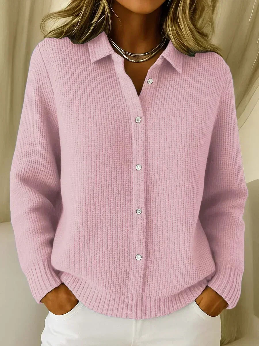 Charlotte | Strukturierte Strickjacke mit Knöpfen
