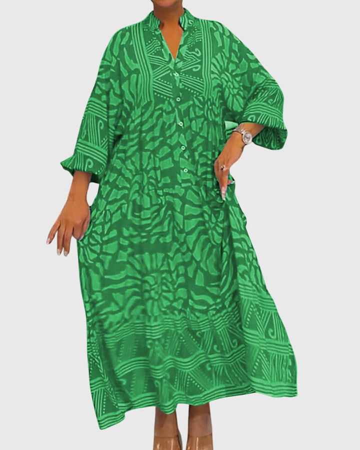 Lize | Maxi Kleid mit Eleganter Druck