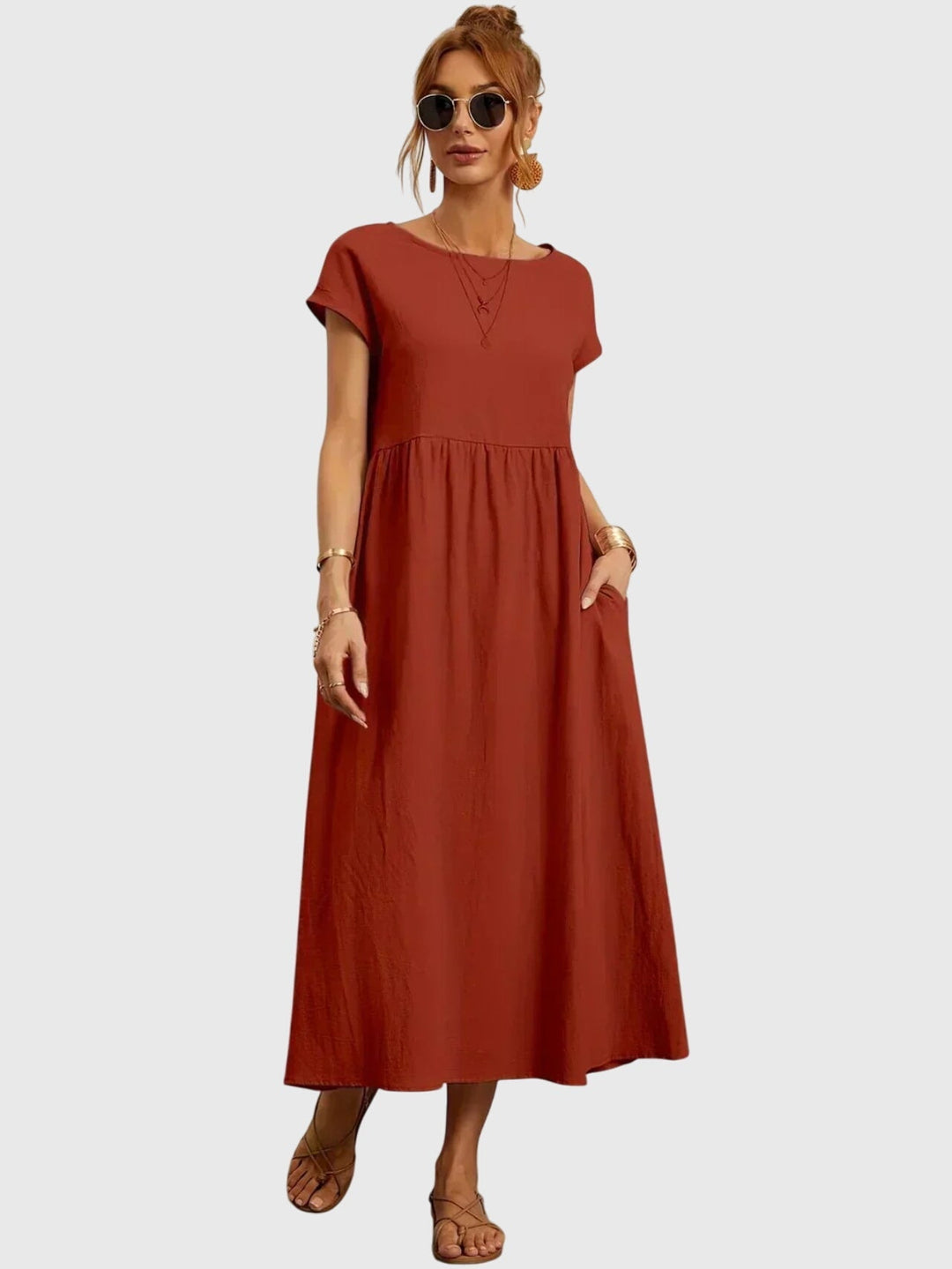 Nieke | Lässiges Kleid mit Taschen