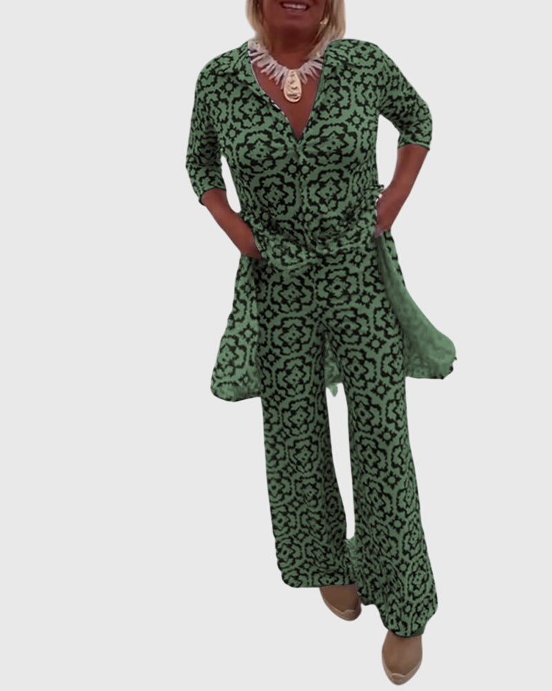 Jojanneke | Elegantes Vintage-Zweiteiliges Set