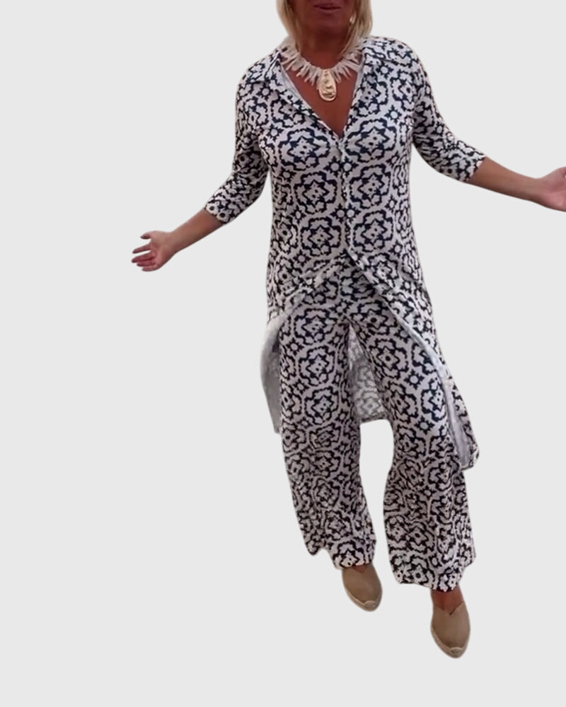 Jojanneke | Elegantes Vintage-Zweiteiliges Set