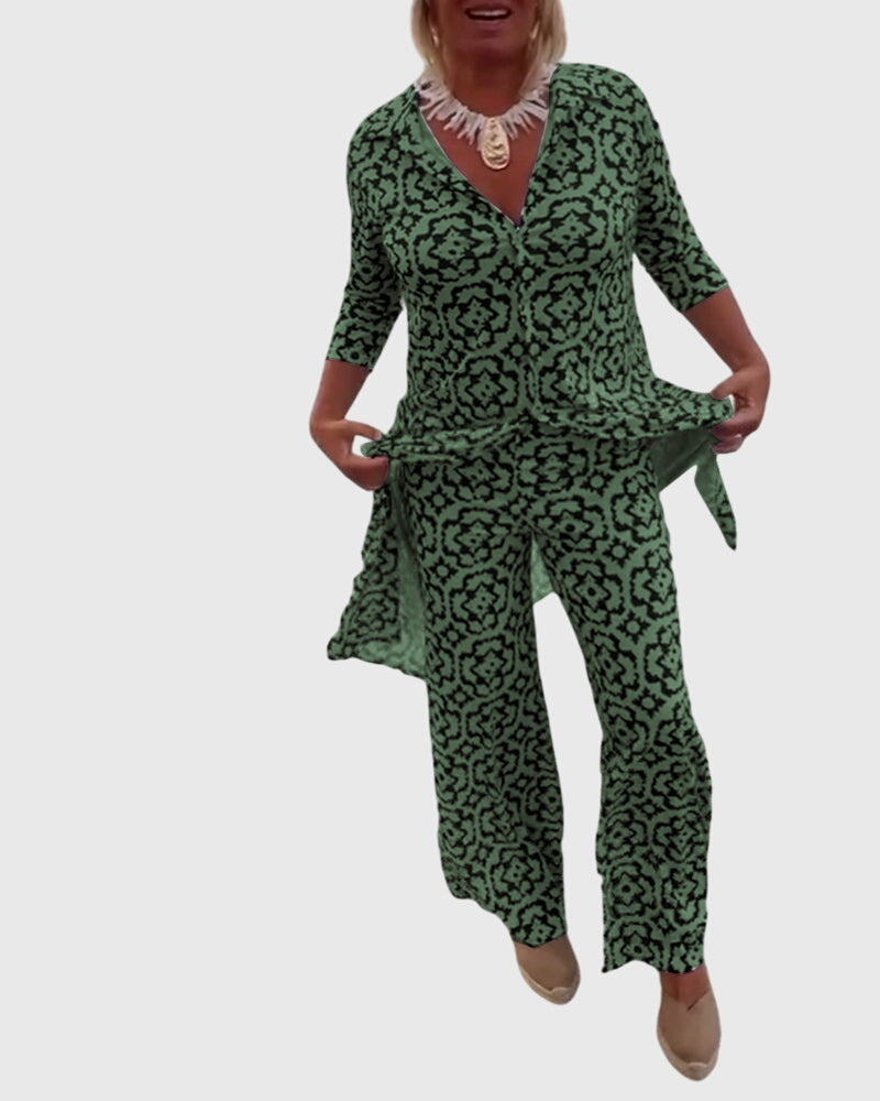 Jojanneke | Elegantes Vintage-Zweiteiliges Set