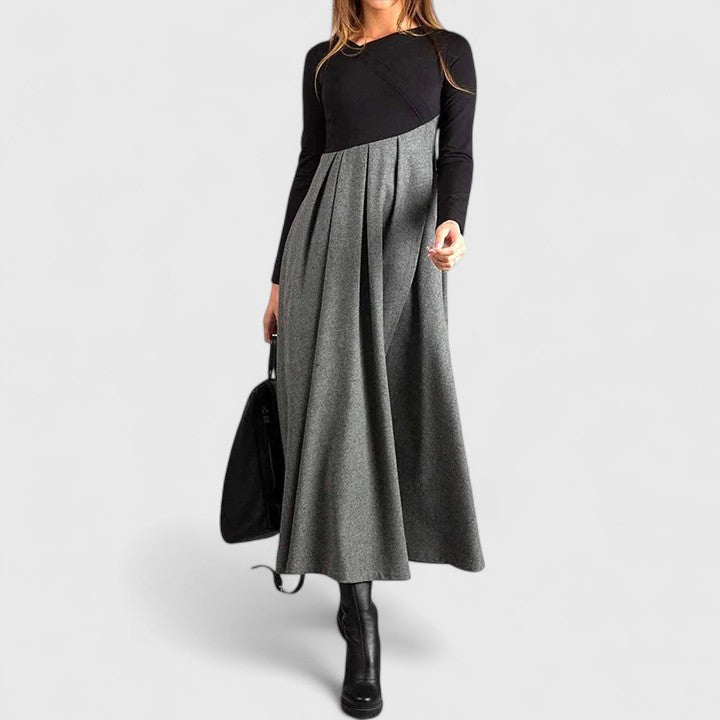 Monique | Elegantes Maxi-Kleid mit langen Ärmeln