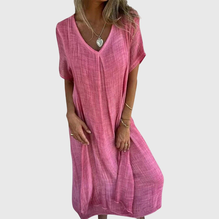 Mirjam | Leichtes und Elegantes V-Ausschnitt Kleid