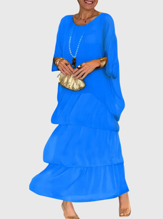 Marjolein | Elegantes Langes und Fließendes Kleid
