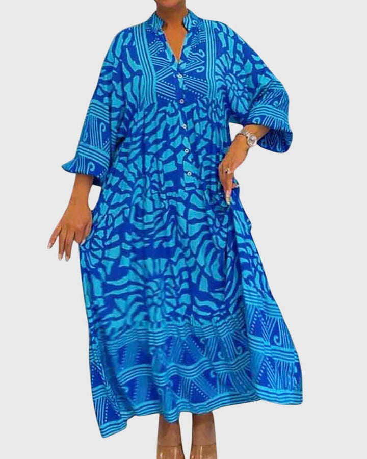 Lize | Maxi Kleid mit Eleganter Druck