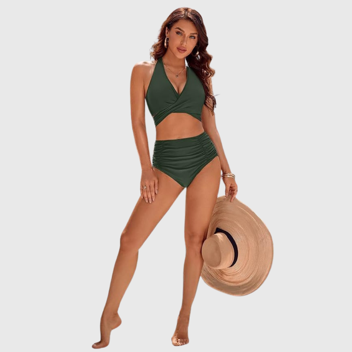Greetje | Elegantes Hochgeschnittenes Bikini-Set