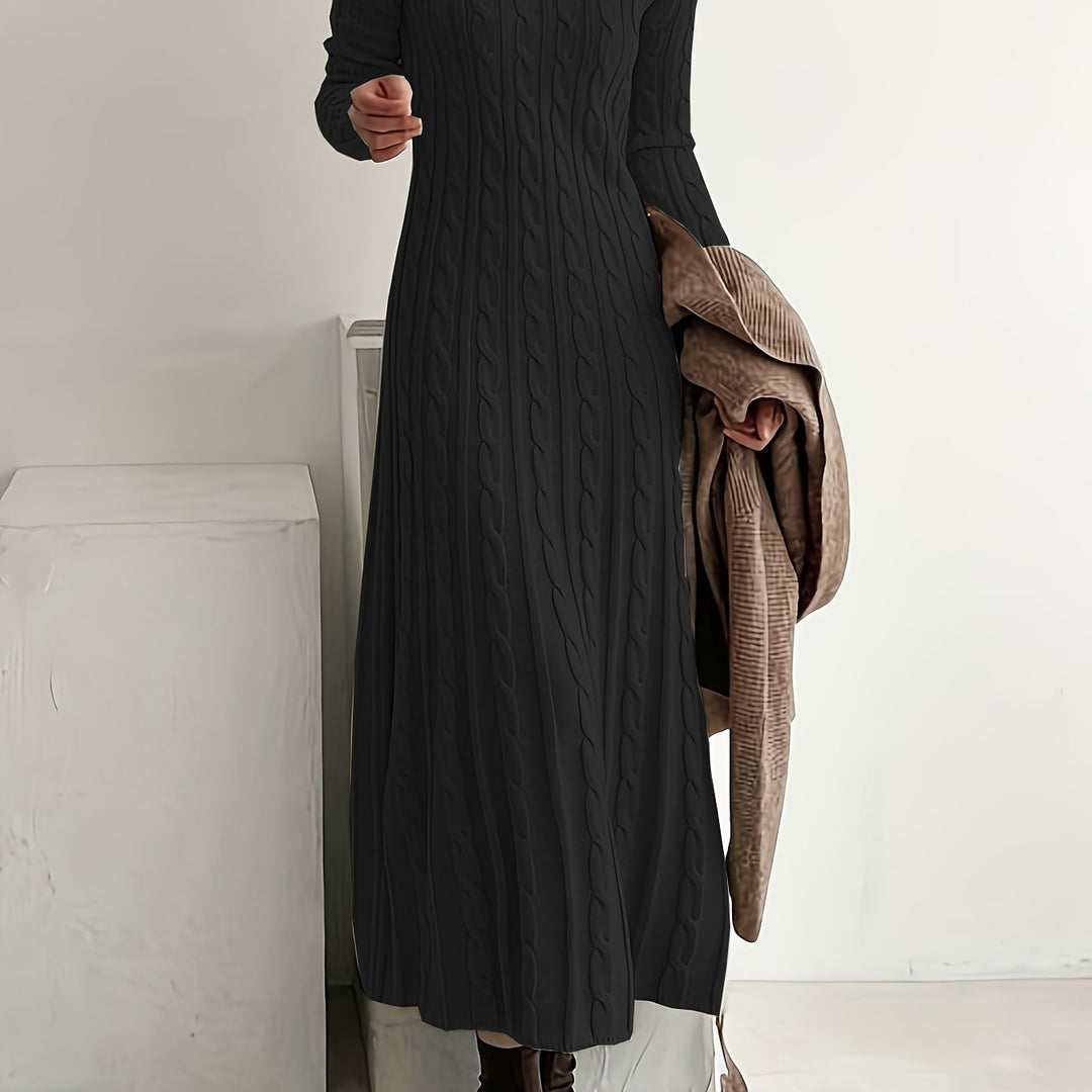 Sarah | Bequeme Maxi Kleid aus Kabelstrick