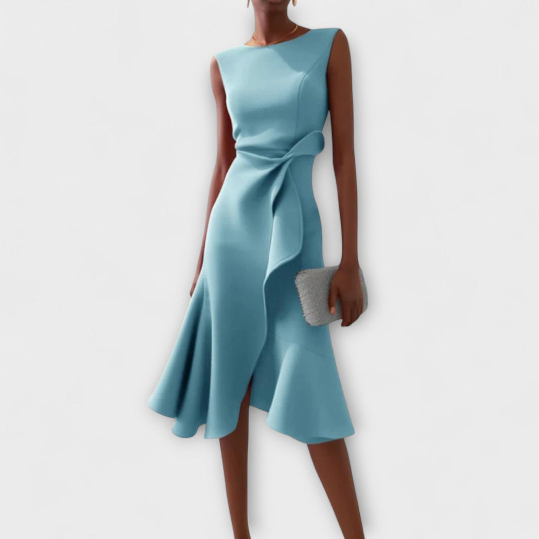 Sigrid | Verfeinerte Midi Kleid